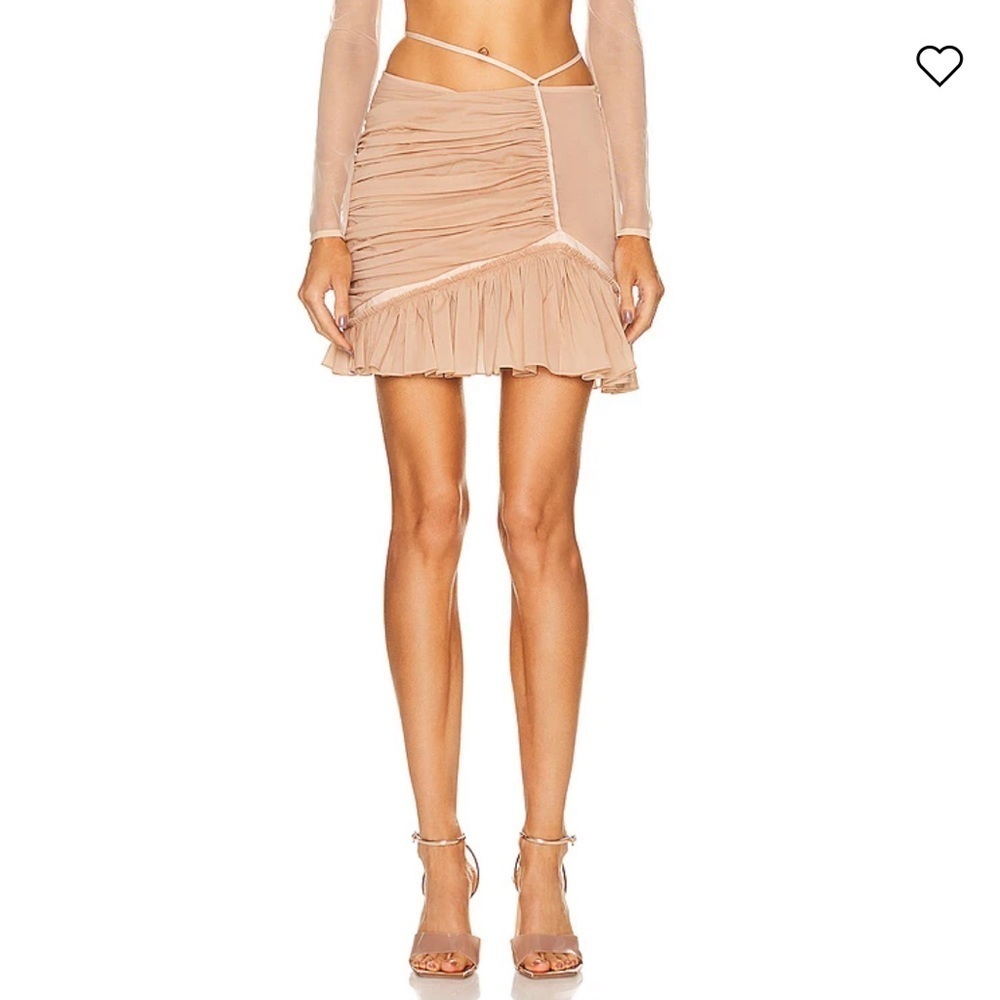 NWT NENSI DOJAKA Asymmetric Frill Mini Skirt
